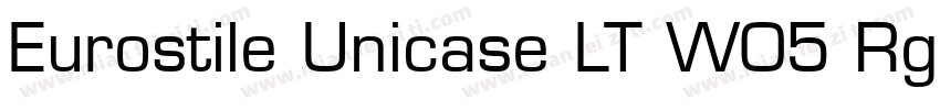 Eurostile Unicase LT W05 Rg Regular字体转换